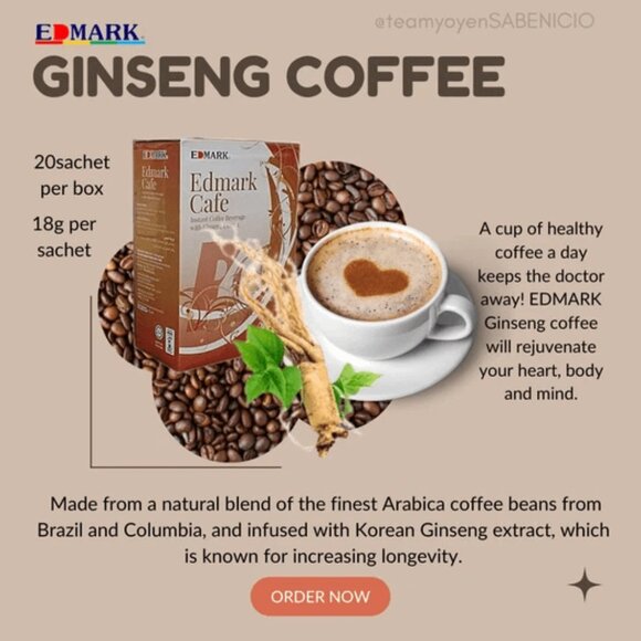 EDMARK Ginseng Coffee - Picture 10 of 16